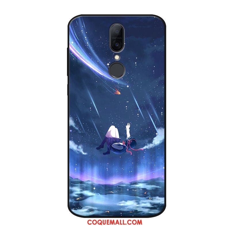 Étui Huawei Mate Rs Bleu Téléphone Portable Délavé En Daim, Coque Huawei Mate Rs Personnalisé Fluide Doux