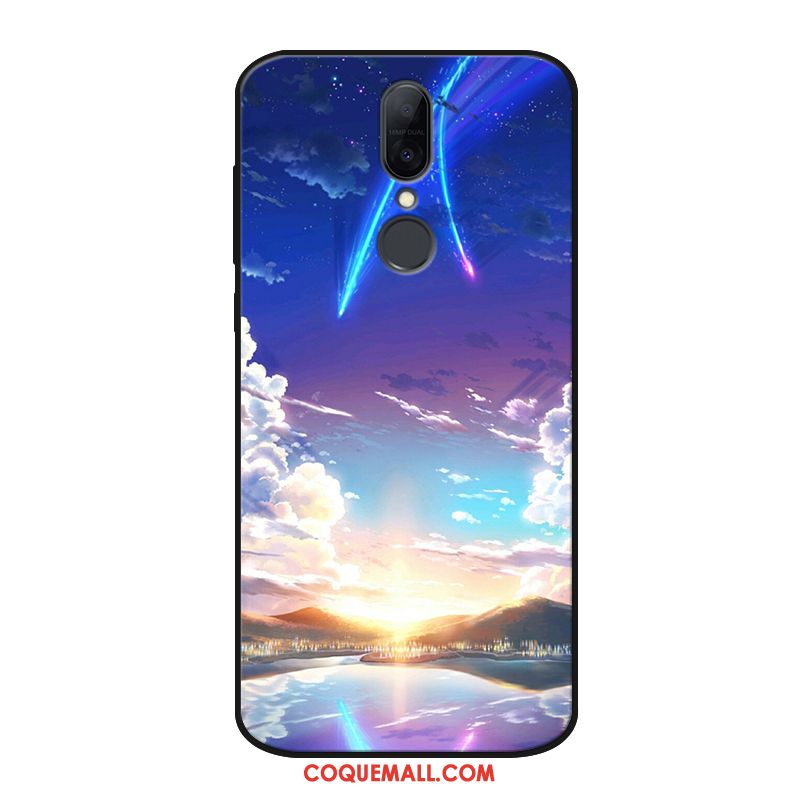 Étui Huawei Mate Rs Bleu Téléphone Portable Délavé En Daim, Coque Huawei Mate Rs Personnalisé Fluide Doux