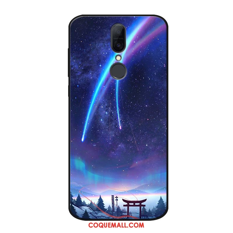 Étui Huawei Mate Rs Bleu Téléphone Portable Délavé En Daim, Coque Huawei Mate Rs Personnalisé Fluide Doux