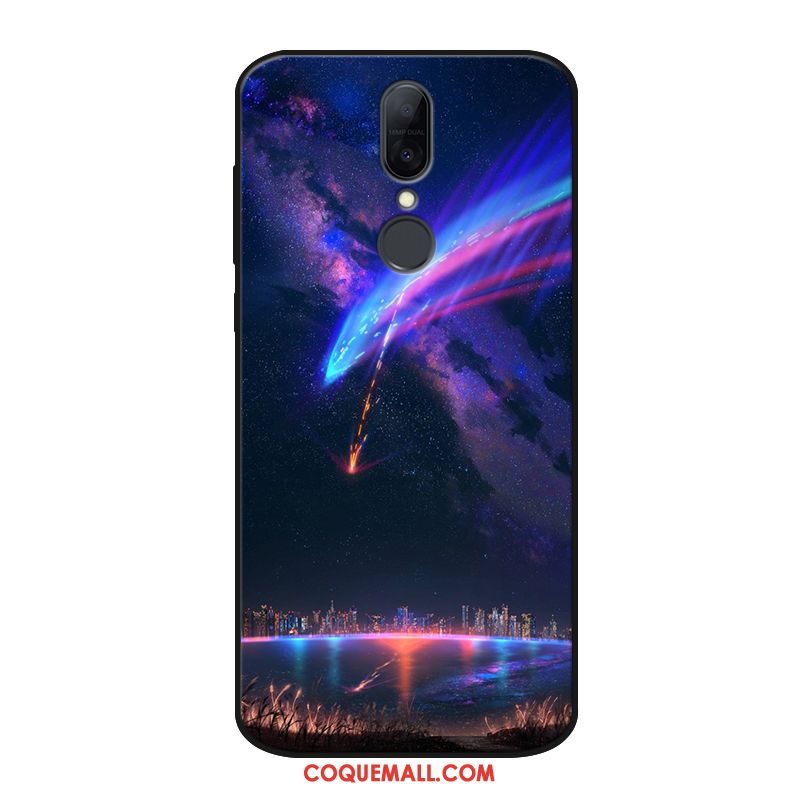 Étui Huawei Mate Rs Bleu Téléphone Portable Délavé En Daim, Coque Huawei Mate Rs Personnalisé Fluide Doux