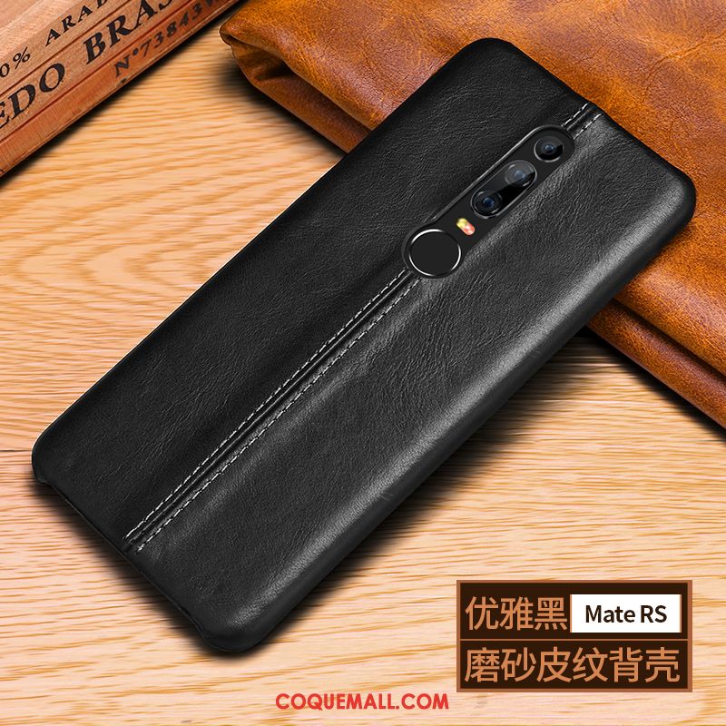 Étui Huawei Mate Rs Business Protection Téléphone Portable, Coque Huawei Mate Rs Incassable Cuir Véritable Braun