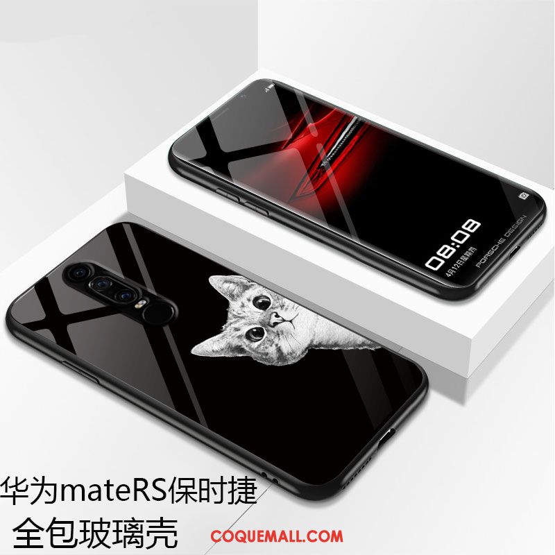 Étui Huawei Mate Rs Incassable Noir Téléphone Portable, Coque Huawei Mate Rs Protection Verre