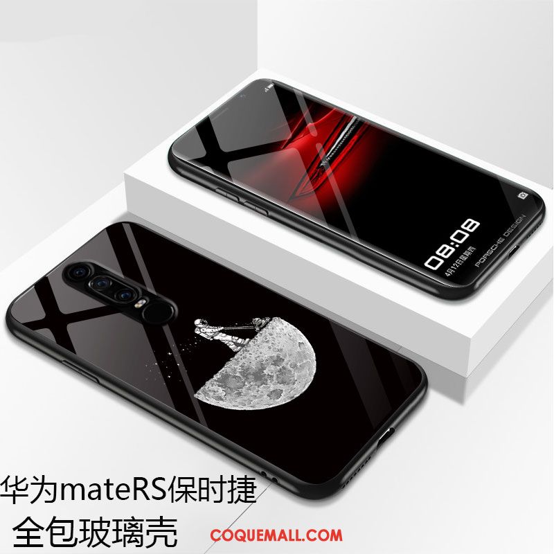 Étui Huawei Mate Rs Incassable Noir Téléphone Portable, Coque Huawei Mate Rs Protection Verre