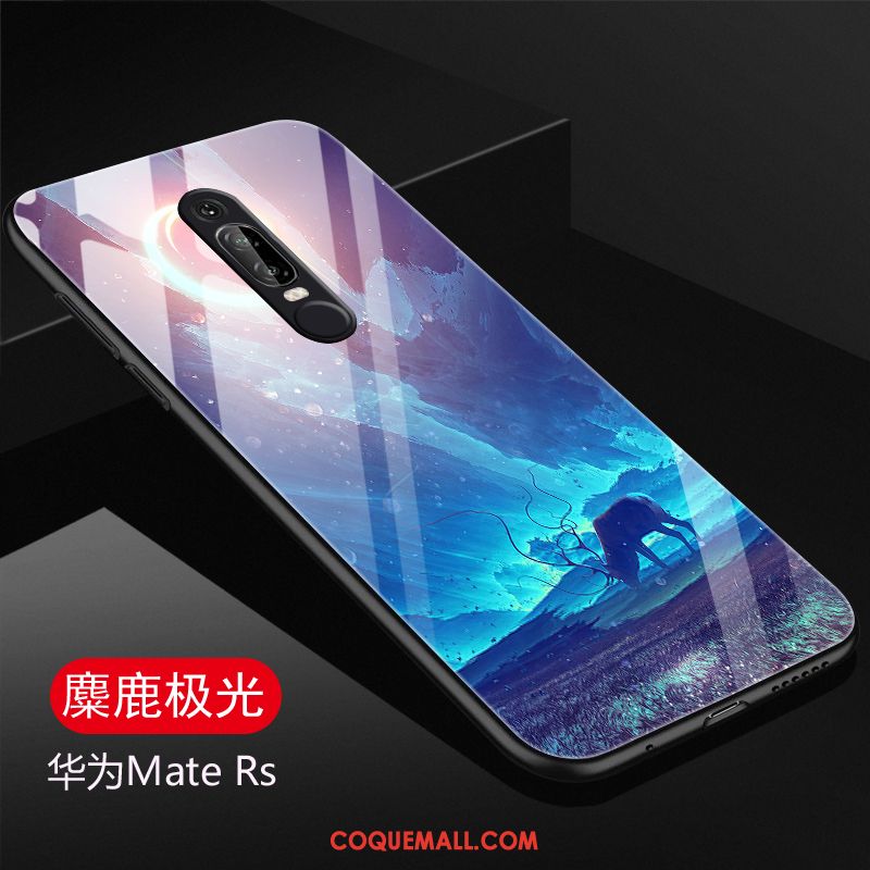 Étui Huawei Mate Rs Noir Téléphone Portable Verre, Coque Huawei Mate Rs Personnalité