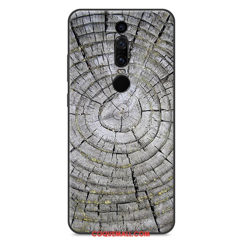 Étui Huawei Mate Rs Personnalité Vintage Tendance, Coque Huawei Mate Rs Fluide Doux Bleu