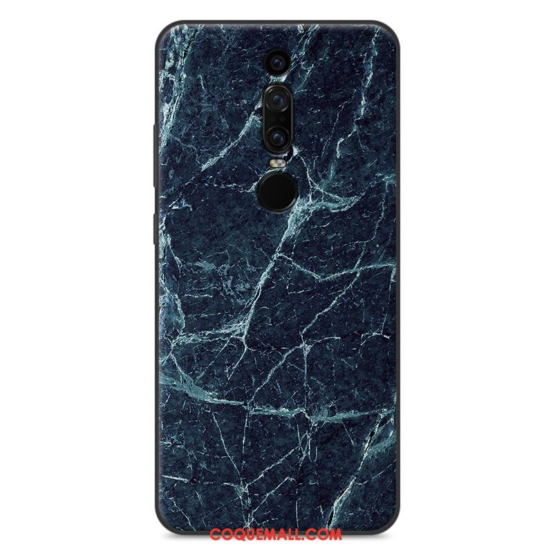 Étui Huawei Mate Rs Personnalité Vintage Tendance, Coque Huawei Mate Rs Fluide Doux Bleu