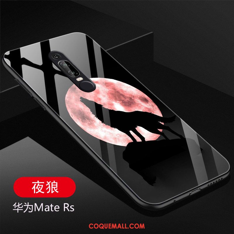 Étui Huawei Mate Rs Protection Violet Téléphone Portable, Coque Huawei Mate Rs Dessin Animé Verre