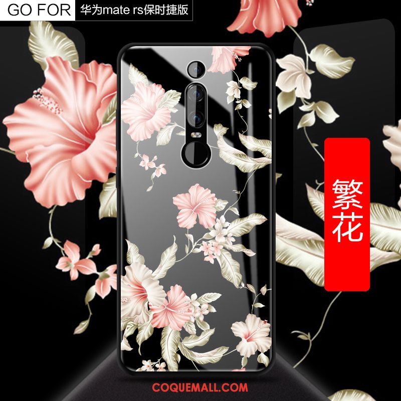 Étui Huawei Mate Rs Téléphone Portable Protection Noir, Coque Huawei Mate Rs Silicone Verre