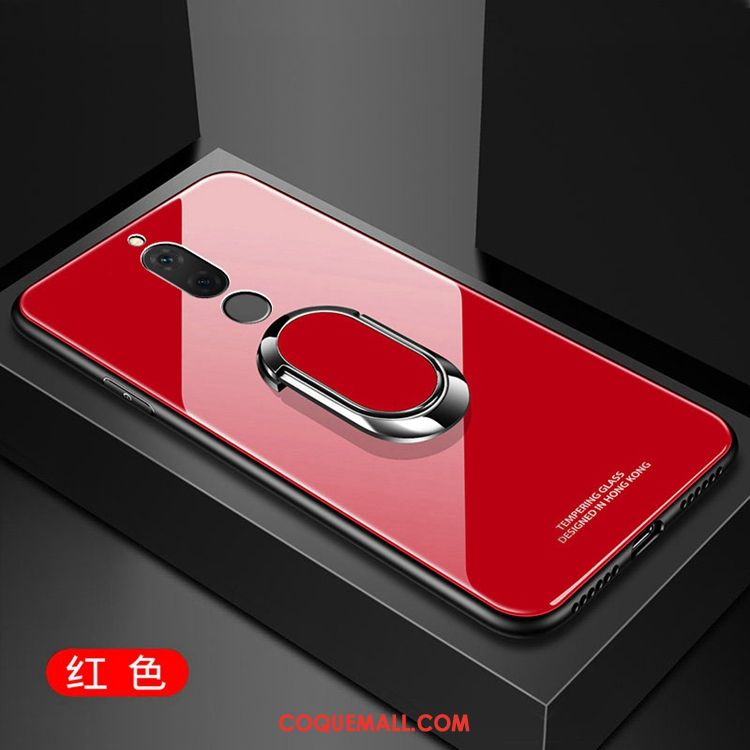 Étui Huawei Mate Rs Téléphone Portable Verre Trempé Rouge, Coque Huawei Mate Rs Anneau Difficile