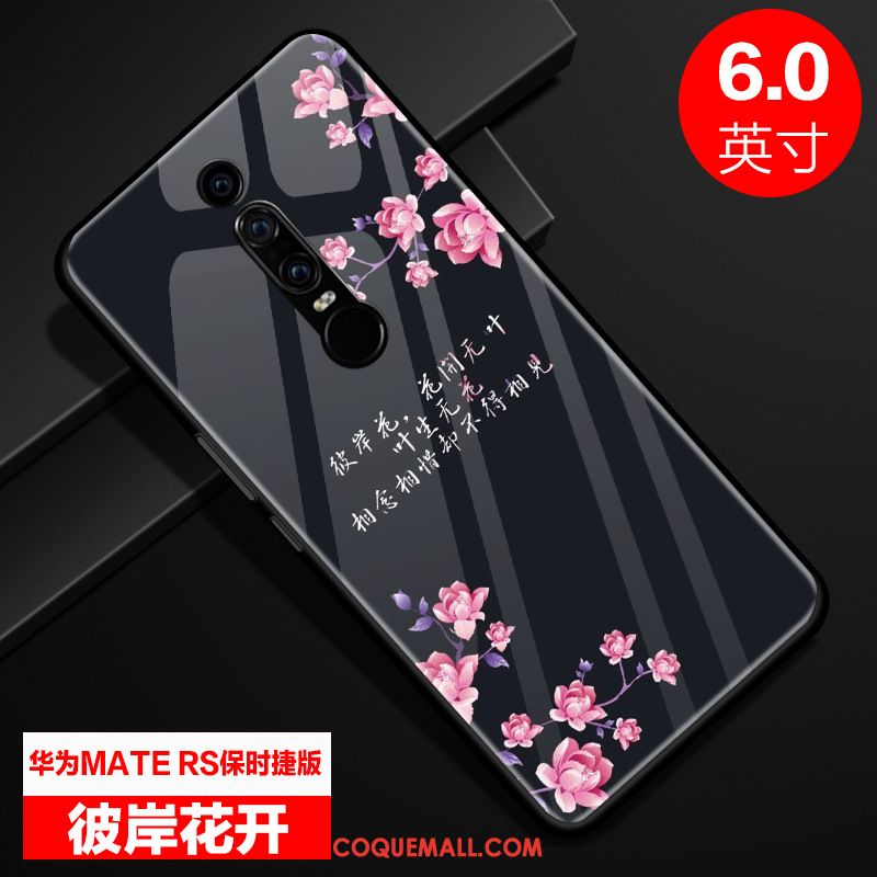 Étui Huawei Mate Rs Verre Téléphone Portable Dessin Animé, Coque Huawei Mate Rs Incassable Vert