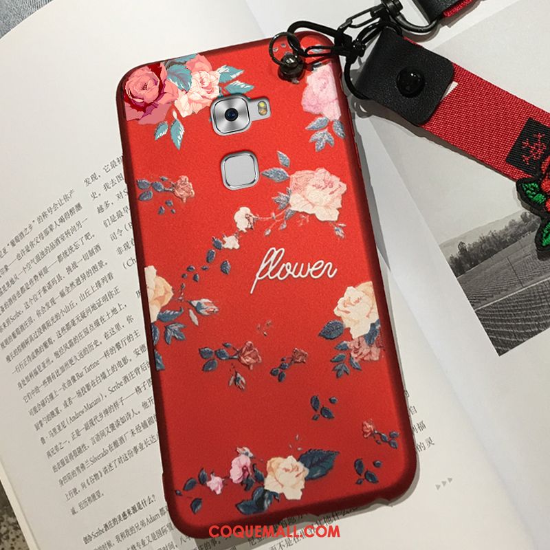 Étui Huawei Mate S Créatif Fluide Doux Rouge, Coque Huawei Mate S Ornements Suspendus Silicone