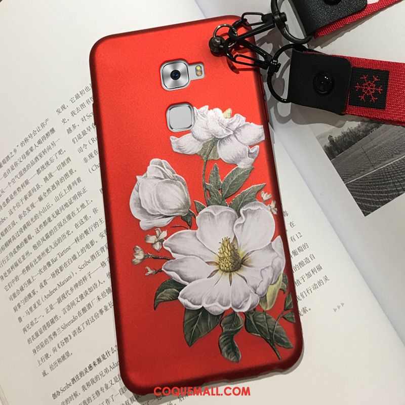 Étui Huawei Mate S Créatif Fluide Doux Rouge, Coque Huawei Mate S Ornements Suspendus Silicone