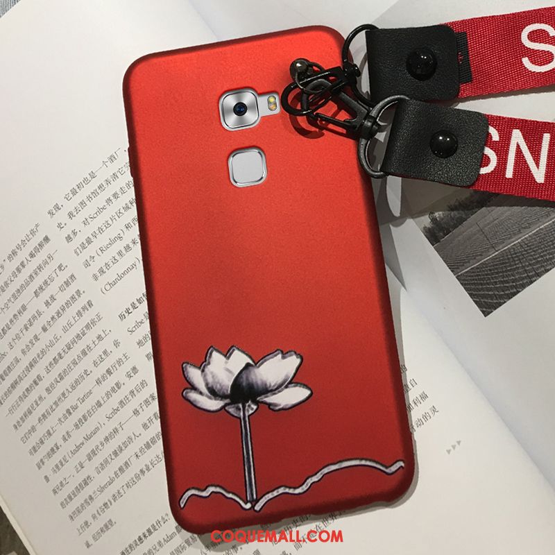 Étui Huawei Mate S Créatif Fluide Doux Rouge, Coque Huawei Mate S Ornements Suspendus Silicone