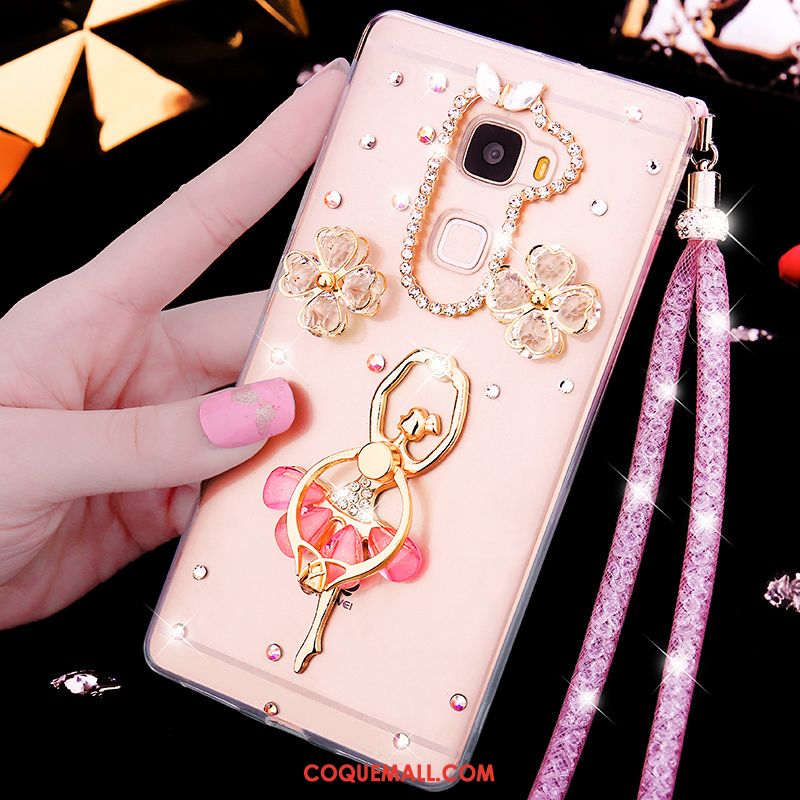 Étui Huawei Mate S Fluide Doux Téléphone Portable Transparent, Coque Huawei Mate S Strass Tendance