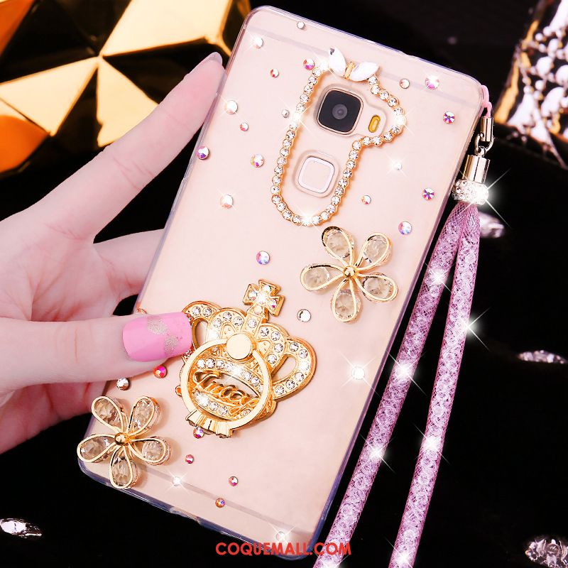 Étui Huawei Mate S Fluide Doux Téléphone Portable Transparent, Coque Huawei Mate S Strass Tendance