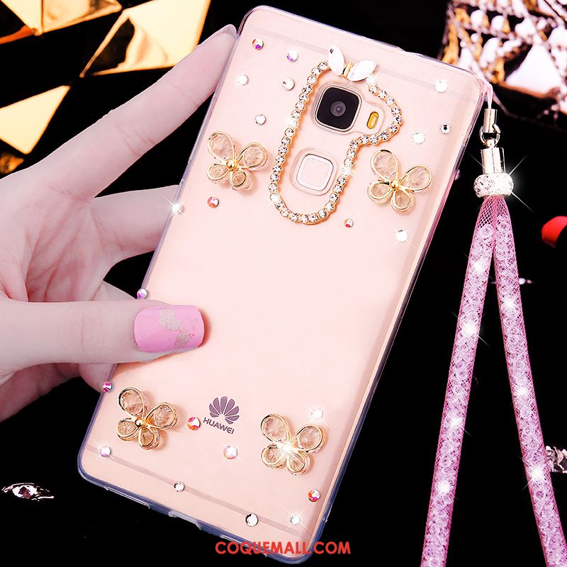 Étui Huawei Mate S Fluide Doux Téléphone Portable Transparent, Coque Huawei Mate S Strass Tendance