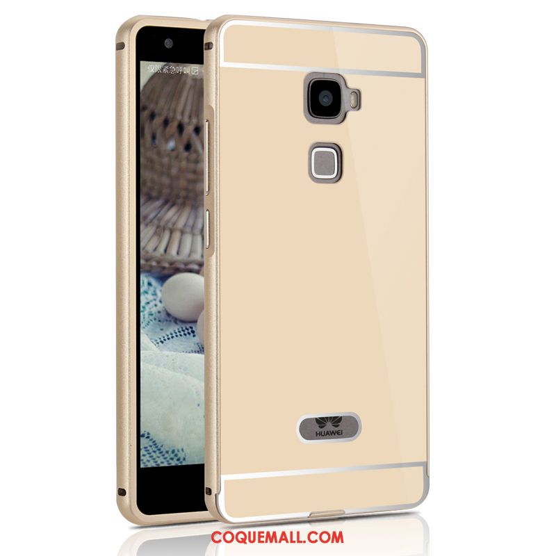 Étui Huawei Mate S Luxe Métal Téléphone Portable, Coque Huawei Mate S Difficile Noir