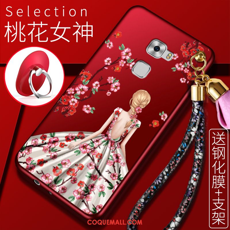 Étui Huawei Mate S Protection Rouge Fluide Doux, Coque Huawei Mate S Téléphone Portable Silicone