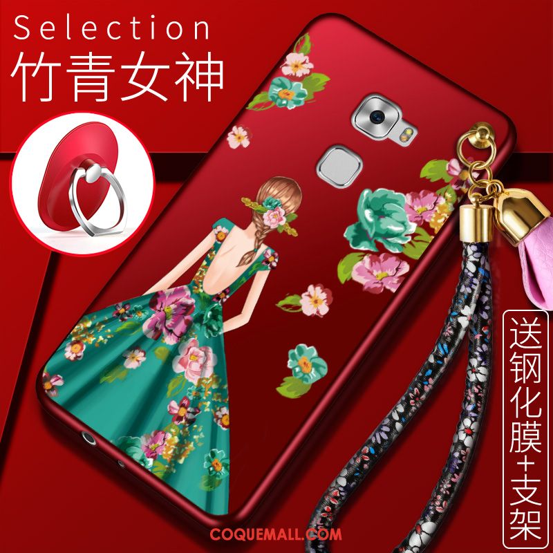 Étui Huawei Mate S Protection Rouge Fluide Doux, Coque Huawei Mate S Téléphone Portable Silicone