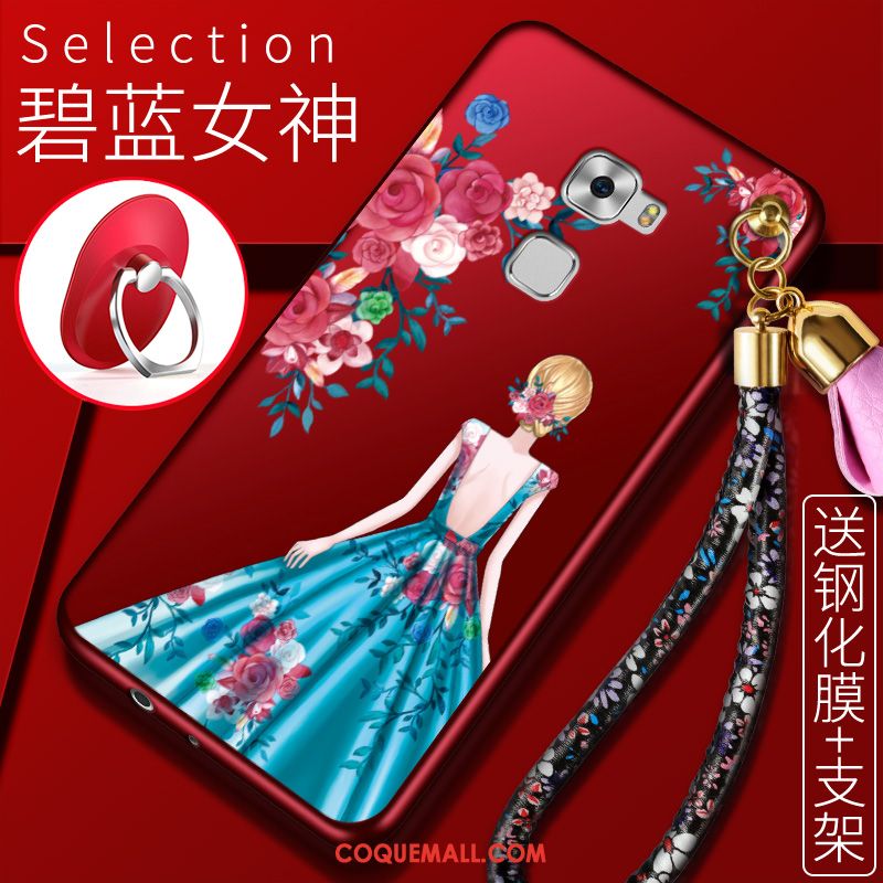 Étui Huawei Mate S Protection Rouge Fluide Doux, Coque Huawei Mate S Téléphone Portable Silicone