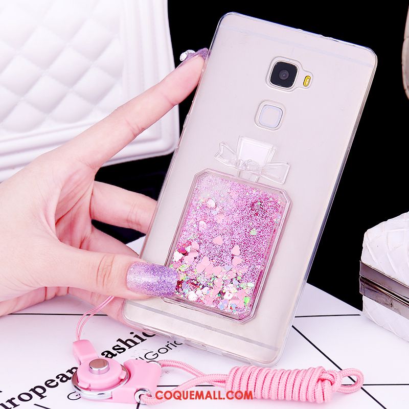 Étui Huawei Mate S Rose Fluide Doux Incassable, Coque Huawei Mate S Téléphone Portable