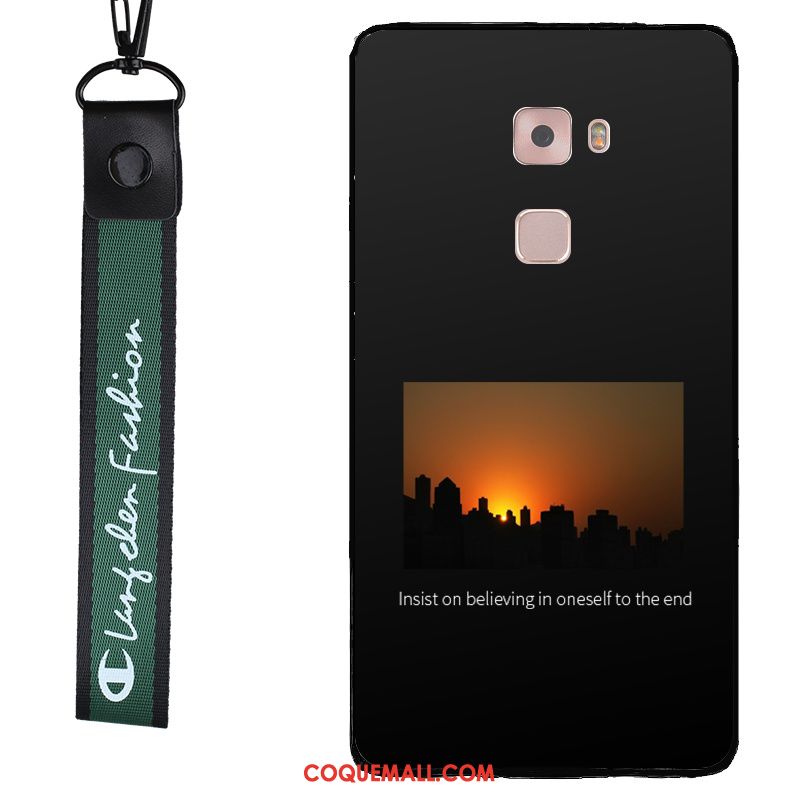 Étui Huawei Mate S Silicone Noir Tempérer, Coque Huawei Mate S Membrane Délavé En Daim