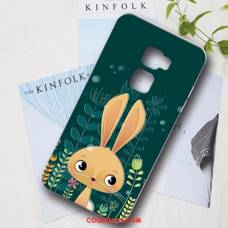 Étui Huawei Mate S Silicone Vert Dessin Animé, Coque Huawei Mate S Incassable Personnalité