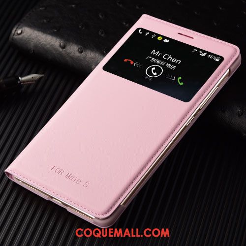 Étui Huawei Mate S Tempérer Téléphone Portable Rouge, Coque Huawei Mate S Protection Clamshell