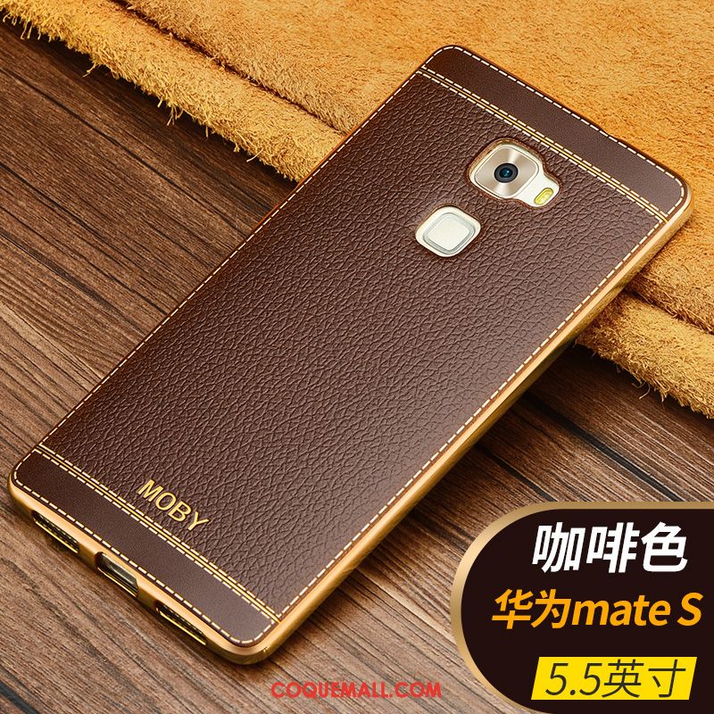 Étui Huawei Mate S Téléphone Portable Légère Incassable, Coque Huawei Mate S Protection Fluide Doux Braun