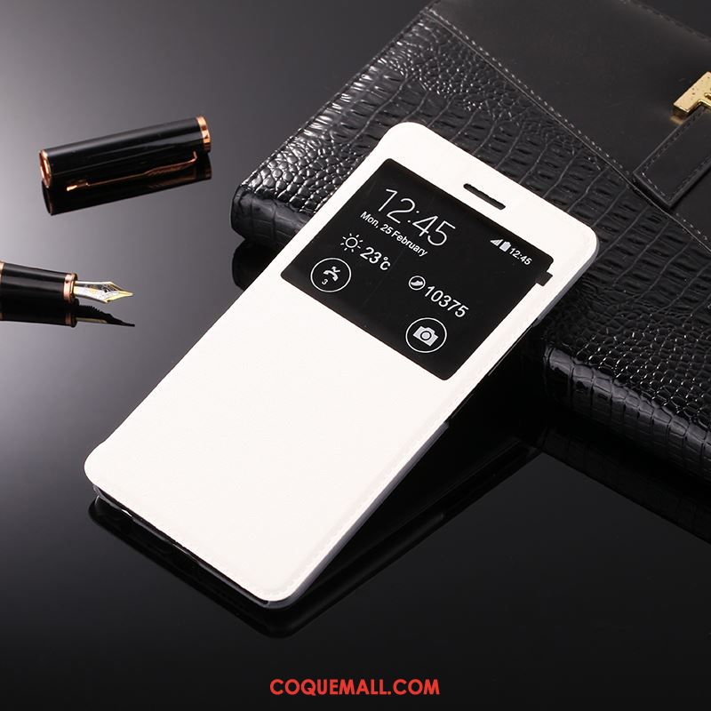 Étui Huawei Mate S Étui En Cuir Incassable Fluide Doux, Coque Huawei Mate S Rose Téléphone Portable