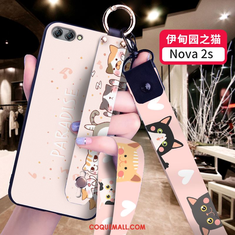 Étui Huawei Nova 2s Créatif Protection Noir, Coque Huawei Nova 2s Personnalité Dessin Animé