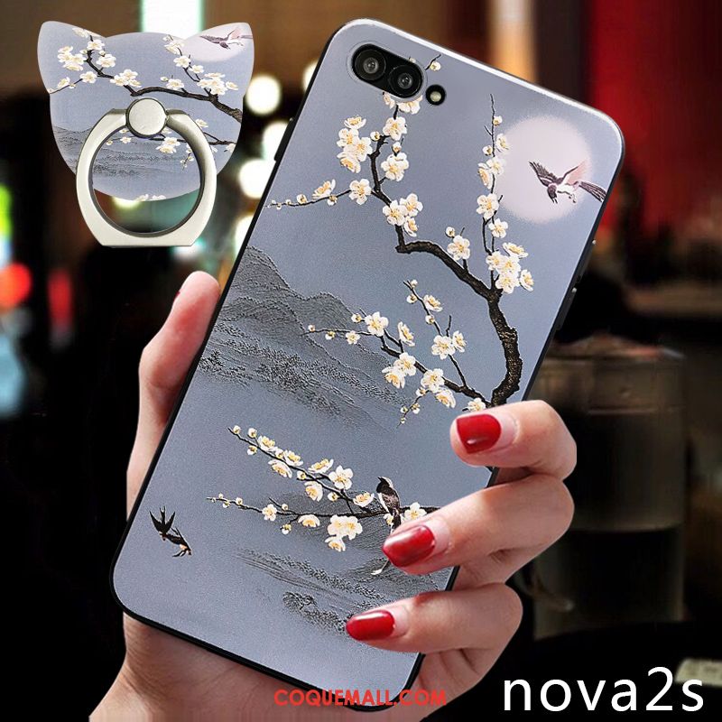 Étui Huawei Nova 2s Délavé En Daim Téléphone Portable Personnalité, Coque Huawei Nova 2s Incassable Tendance