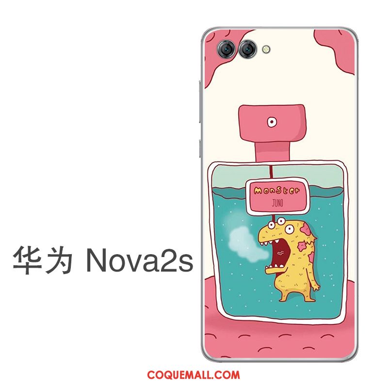 Étui Huawei Nova 2s Jeunesse Net Rouge Protection, Coque Huawei Nova 2s Rose Légère