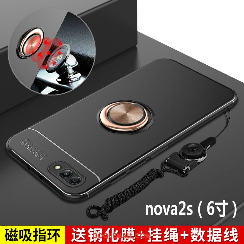 Étui Huawei Nova 2s Marque De Tendance Très Mince Personnalité, Coque Huawei Nova 2s Téléphone Portable Noir