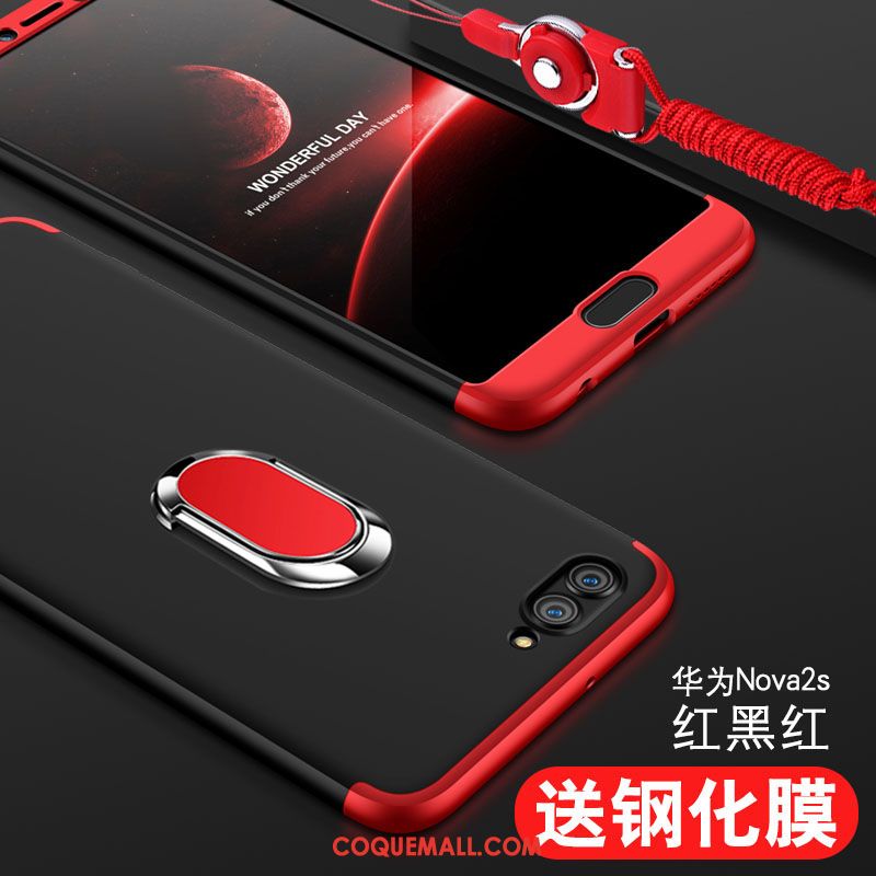 Étui Huawei Nova 2s Protection Noir Incassable, Coque Huawei Nova 2s Tout Compris Téléphone Portable