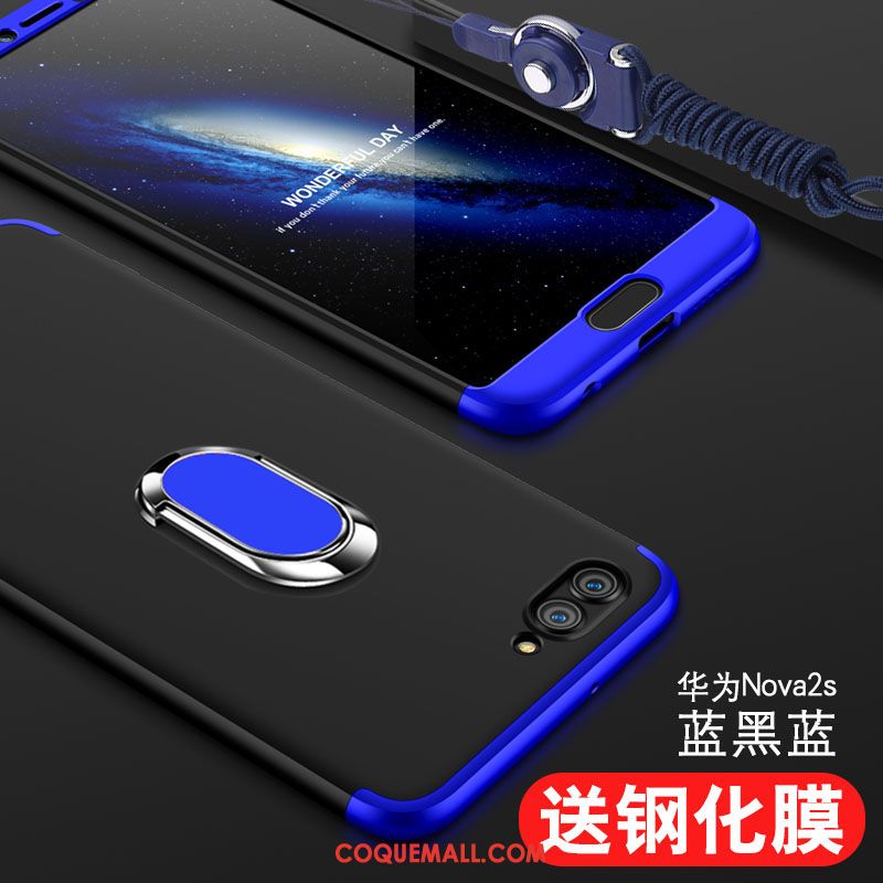 Étui Huawei Nova 2s Protection Noir Incassable, Coque Huawei Nova 2s Tout Compris Téléphone Portable