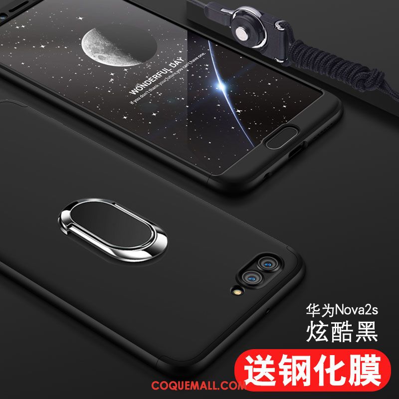 Étui Huawei Nova 2s Protection Noir Incassable, Coque Huawei Nova 2s Tout Compris Téléphone Portable