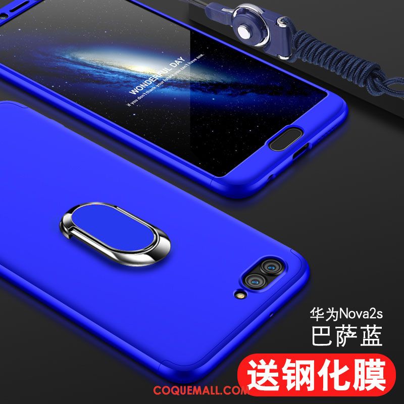 Étui Huawei Nova 2s Protection Noir Incassable, Coque Huawei Nova 2s Tout Compris Téléphone Portable