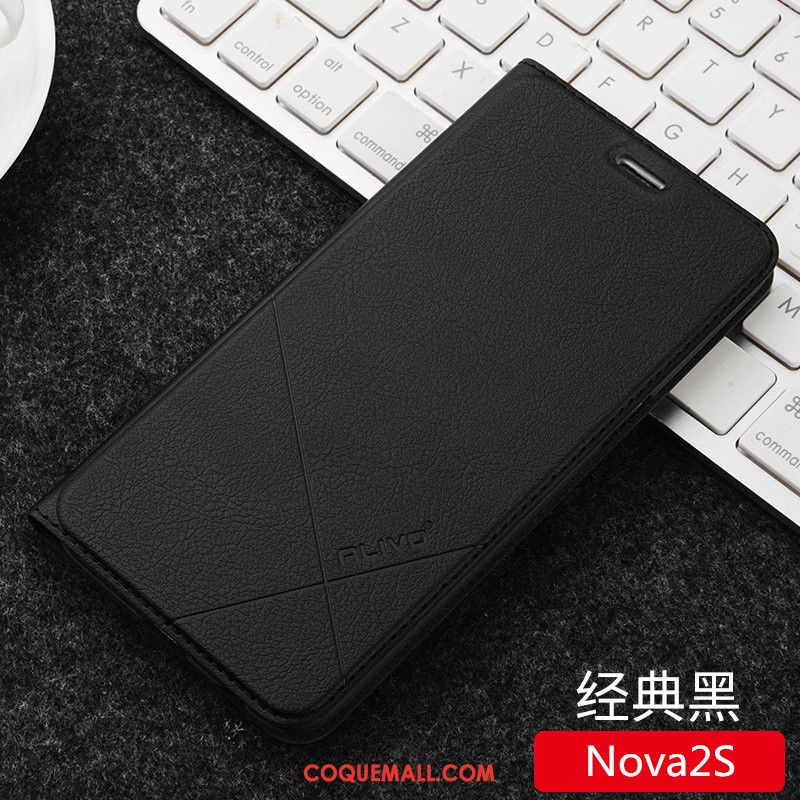 Étui Huawei Nova 2s Protection Tendance Clamshell, Coque Huawei Nova 2s Incassable Rouge