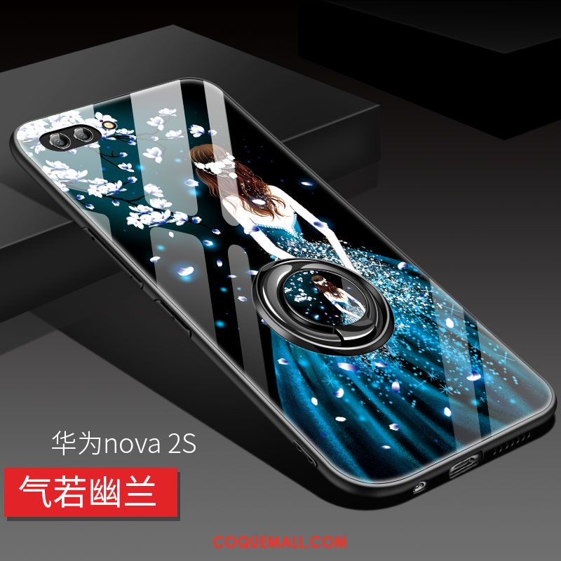 Étui Huawei Nova 2s Rose Créatif Miroir, Coque Huawei Nova 2s Incassable Marque De Tendance