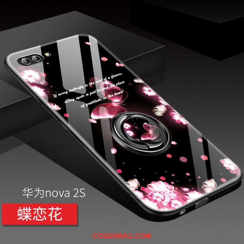 Étui Huawei Nova 2s Rose Créatif Miroir, Coque Huawei Nova 2s Incassable Marque De Tendance