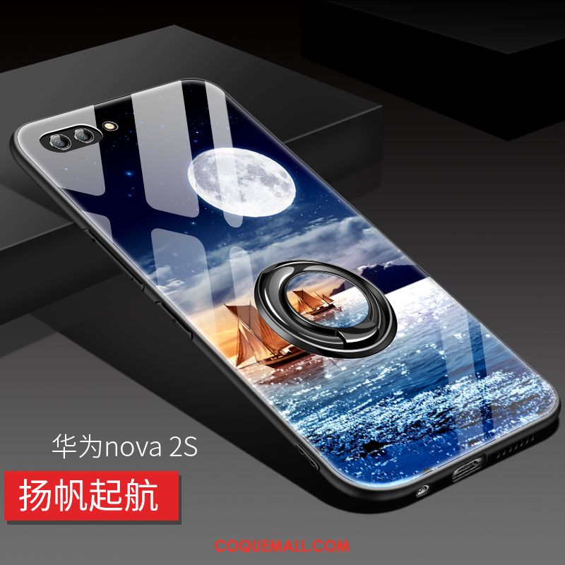 Étui Huawei Nova 2s Rose Créatif Miroir, Coque Huawei Nova 2s Incassable Marque De Tendance