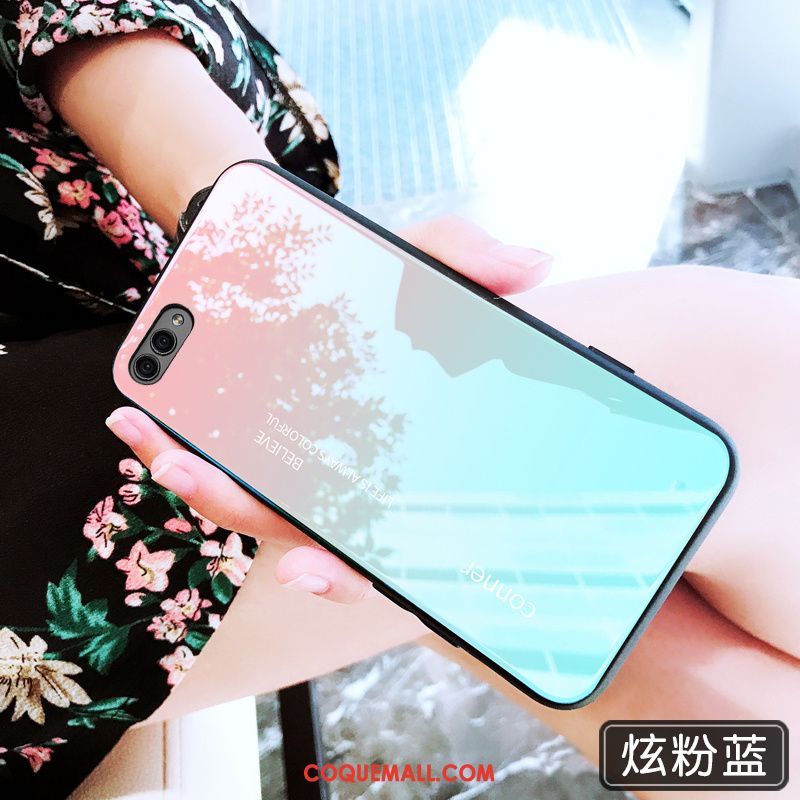 Étui Huawei Nova 2s Rose Simple Net Rouge, Coque Huawei Nova 2s Amoureux Marque De Tendance