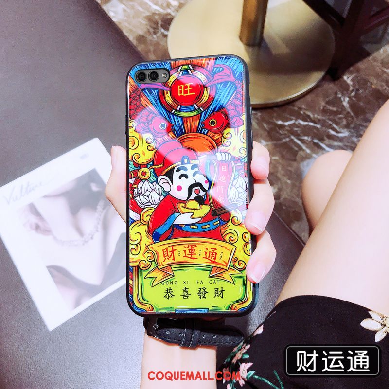 Étui Huawei Nova 2s Rose Simple Net Rouge, Coque Huawei Nova 2s Amoureux Marque De Tendance