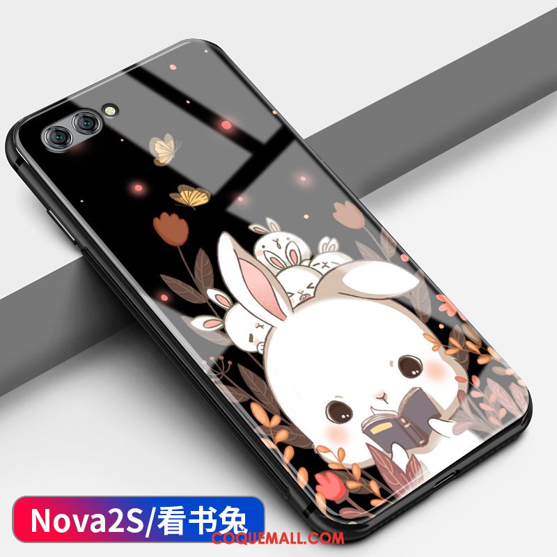 Étui Huawei Nova 2s Tout Compris Dessin Animé Verre, Coque Huawei Nova 2s Incassable Protection