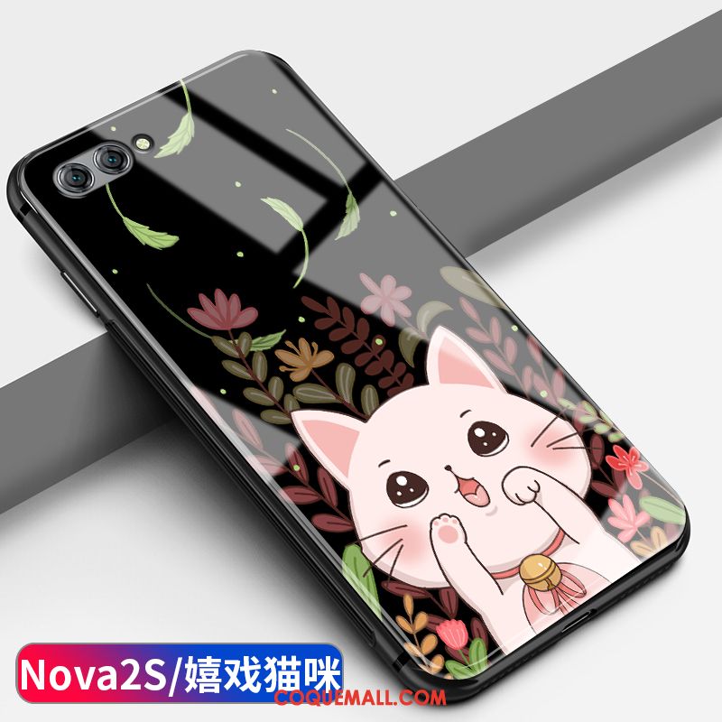 Étui Huawei Nova 2s Tout Compris Dessin Animé Verre, Coque Huawei Nova 2s Incassable Protection