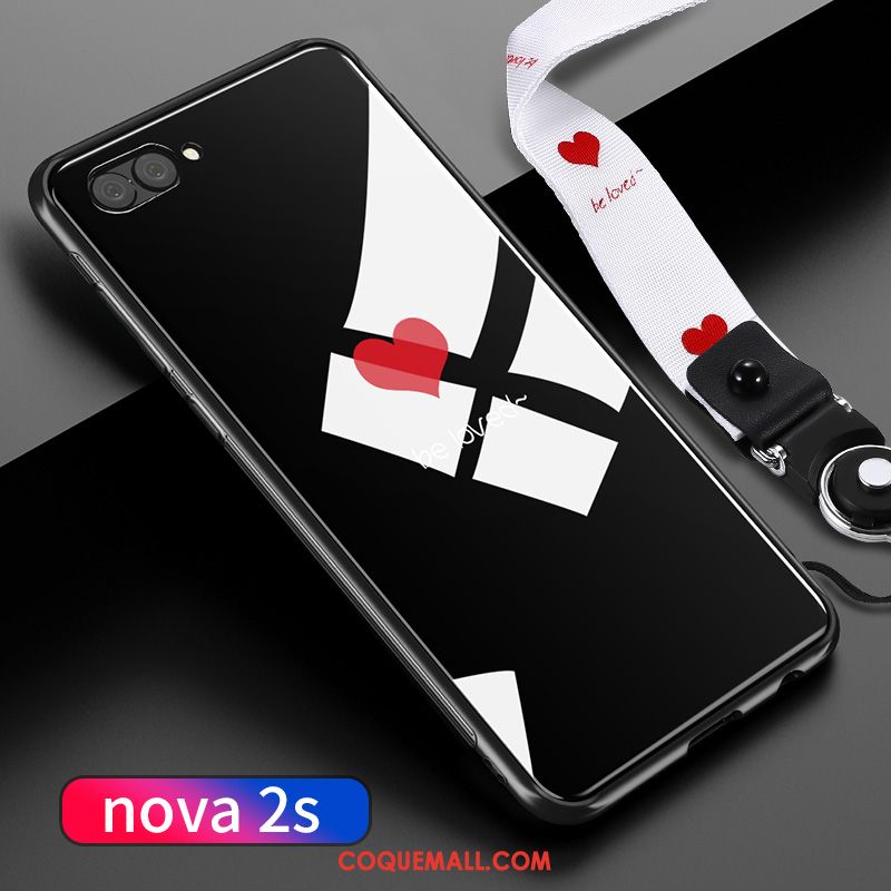 Étui Huawei Nova 2s Téléphone Portable Verre Blanc, Coque Huawei Nova 2s Incassable Tout Compris