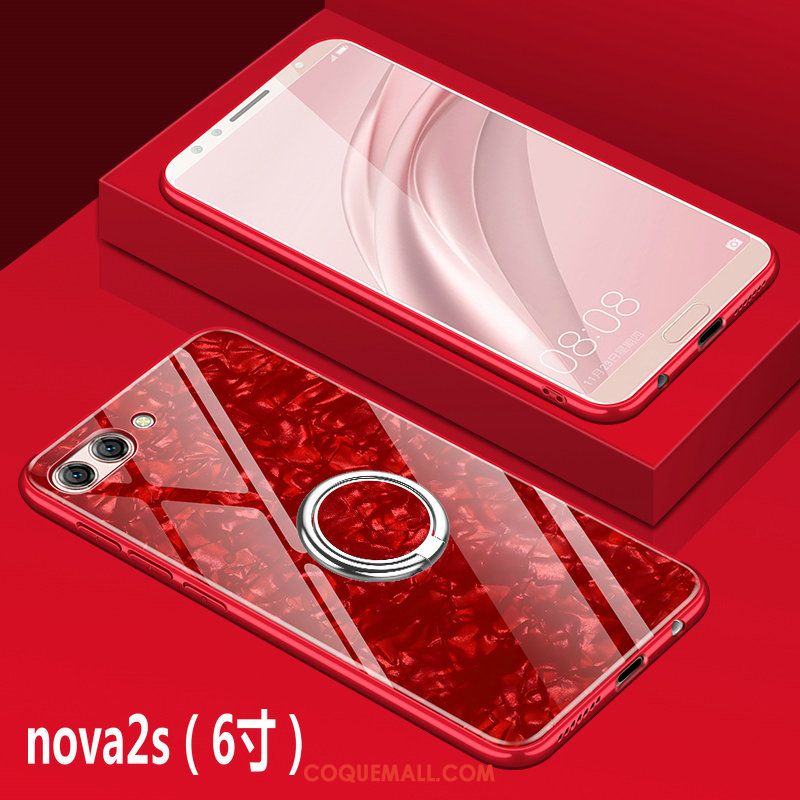 Étui Huawei Nova 2s Verre Difficile Incassable, Coque Huawei Nova 2s Protection Marque De Tendance