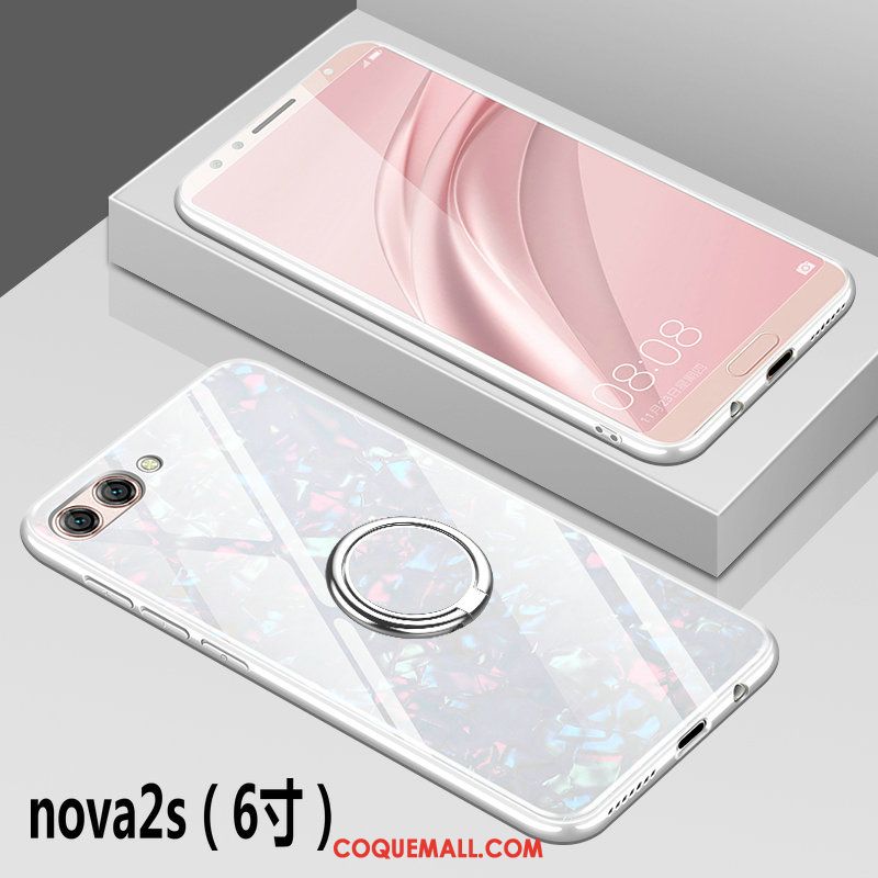 Étui Huawei Nova 2s Verre Difficile Incassable, Coque Huawei Nova 2s Protection Marque De Tendance