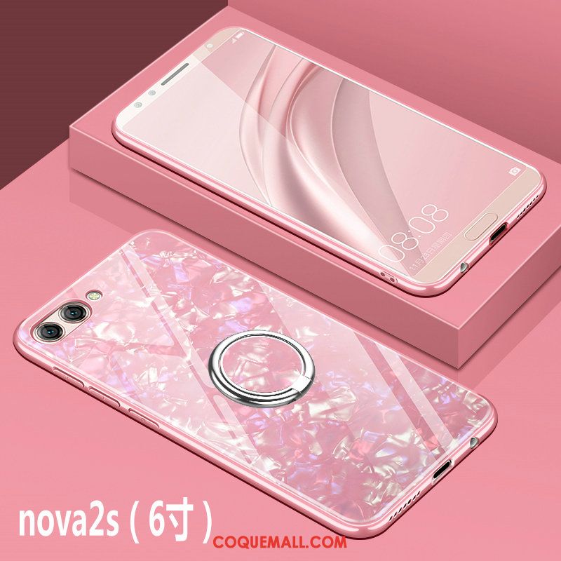 Étui Huawei Nova 2s Verre Difficile Incassable, Coque Huawei Nova 2s Protection Marque De Tendance